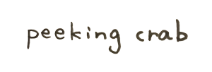 peeking crab
